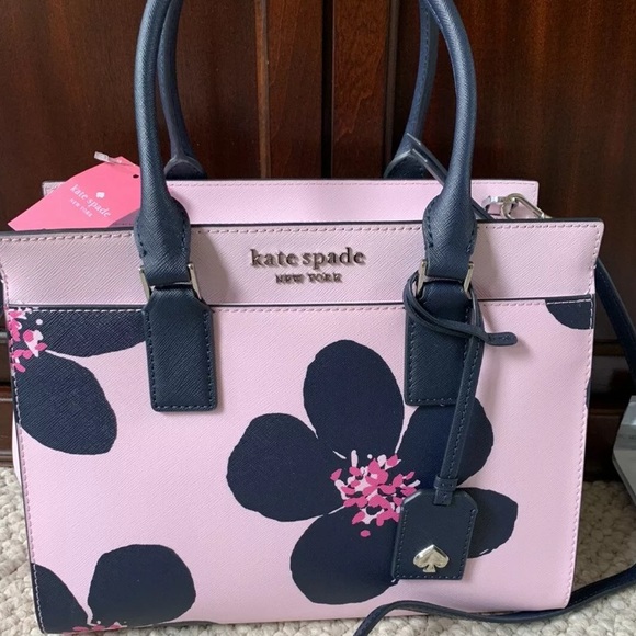 Kate Spade Cameron Grand Flora Medium Satchel Pink - Picture 5 of 6